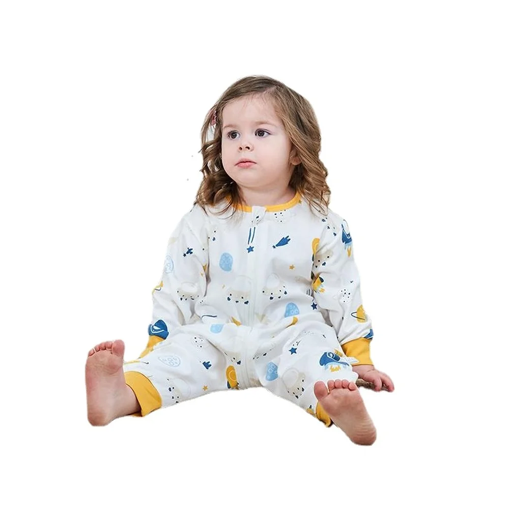 

Baby Sleep Bag with Feet Spring Summer Wearable Children Blanket Legs Cotton Sleepsack for Toddler Soft Newborn Romper Clothes