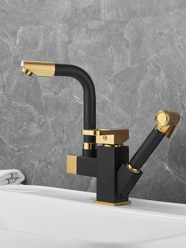 All Copper Black Retractable Hot and Cold Wash Basin Table Basin Bathroom Washbasin Pull-out Faucet
All Copper Black Retractable Hot and Cold Wash Basin Table Basin Bathroom Washbasin Pull-out Faucet