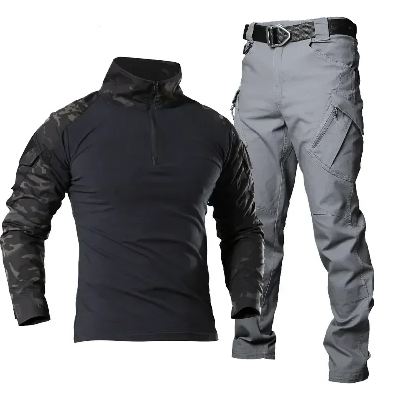 Camping Army Suit Man Uniform Men Sleeve Camouflage Pants Hunting Shirt Long Tactical Summer Military Set
Camping Army Suit Man Uniform Men Sleeve Camouflage Pants Hunting Shirt Long Tactical Summer Military Set