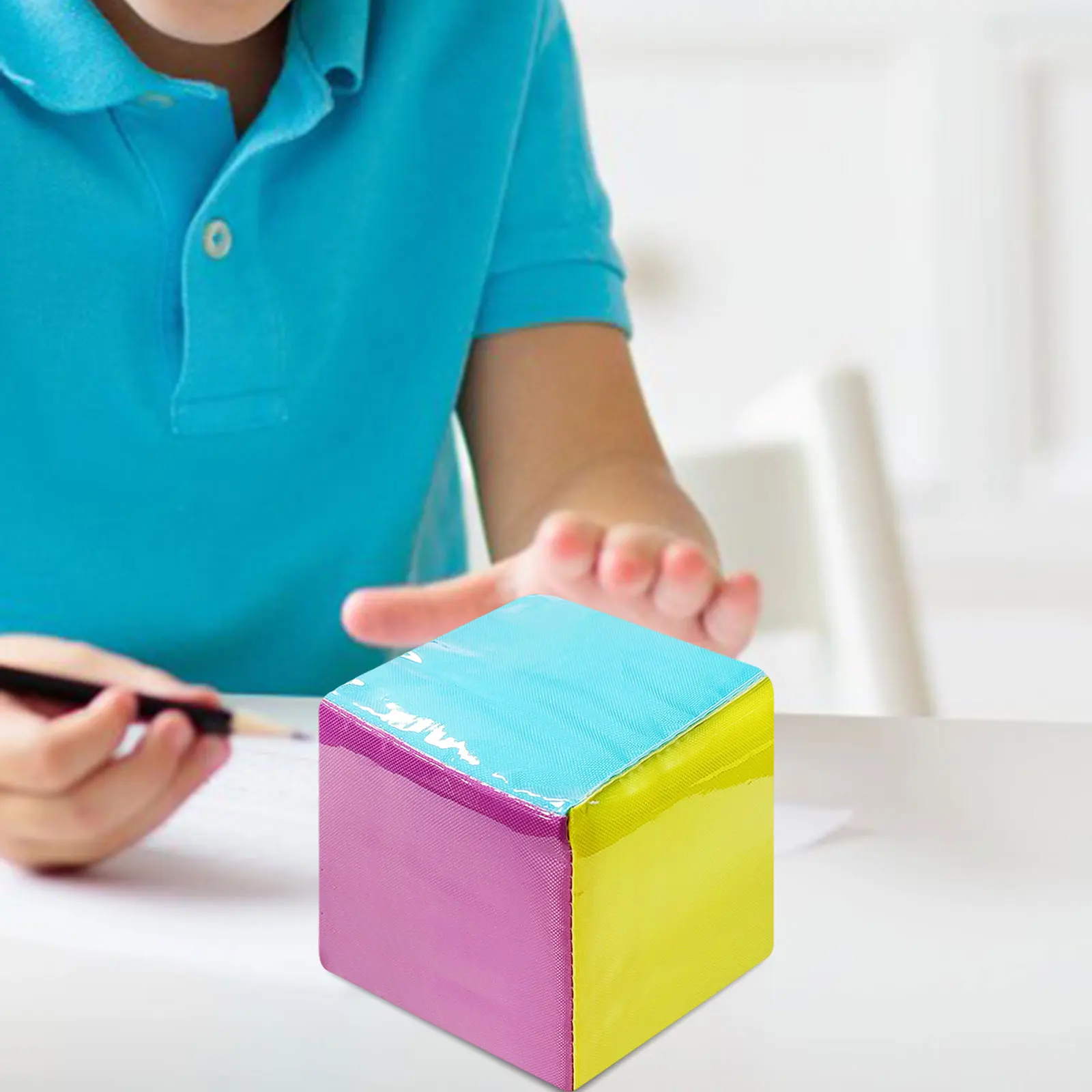 Early Education Learning Cube 3.9 inch Large Dice Plush Cube with Pocket DIY Classroom Foam Dice for for Teaching Blocks Toys
Early Education Learning Cube 3.9 inch Large Dice Plush Cube with Pocket DIY Classroom Foam Dice for for Teaching Blocks Toys