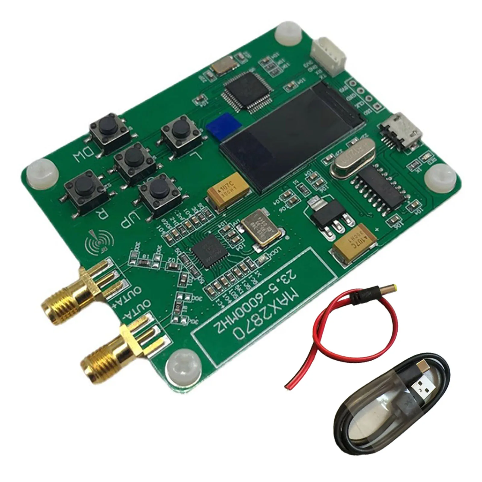 Источник питания RF MAX2870, цветной OLED-модуль с последовательным портом управления, USB-источник питания, с легкостью Настройте выход частоты
Источник питания RF MAX2870, цветной OLED-модуль с последовательным портом управления, USB-источник питания, с легкостью Настройте выход частоты