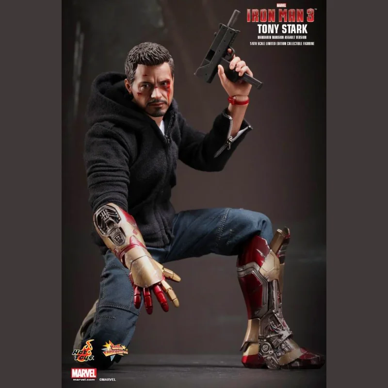 

Stock Original Hottoys Mms209 Iron Man 3 Tony Stark 1/6 Repairman Stealth Version Movie Character Model Art Collection Toy Gifts