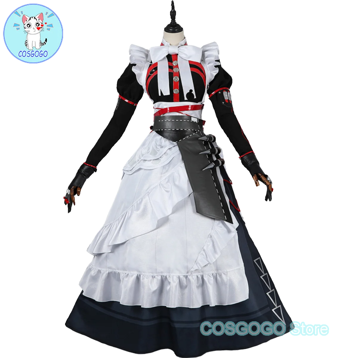 

Alexandrina Sebastian Cosplay Zenless Zone Zero Costume Women Gorgeous Victorian Maid Uniform Palace Dress Halloween Party Suit