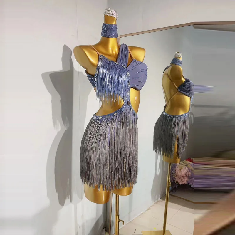 Latin Dance Tassel Dress Women's Dance Costume Premium Customization Chacha Rumba Tango Performance Tassel Dress Latin Dance Dre
Latin Dance Tassel Dress Women's Dance Costume Premium Customization Chacha Rumba Tango Performance Tassel Dress Latin Dance Dre