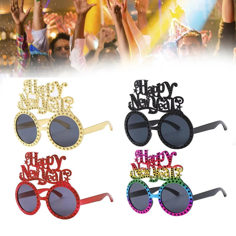 Electroplated Color Fake Diamond New Year Glasses Party Gift Holiday Round Frame Happy New Year Decorative Props Sunglasses
Electroplated Color Fake Diamond New Year Glasses Party Gift Holiday Round Frame Happy New Year Decorative Props Sunglasses