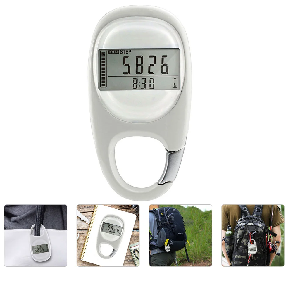 

Carabiner Pedometer Walking Running Step Counter Type Mountaineering Buckle Fitness Information Tool