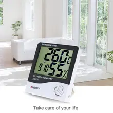 HTC-1 Temperature Humidity Meter 24 Hours Clock Temperature Humidity Tester Detector Desk-top Stand
HTC-1 Temperature Humidity Meter 24 Hours Clock Temperature Humidity Tester Detector Desk-top Stand