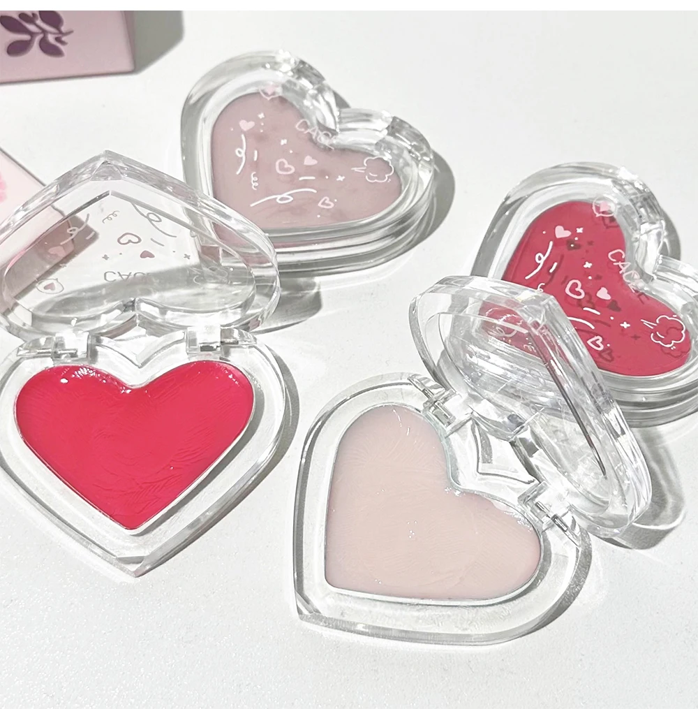 Love Heart Highlighter Blusher Palette Brightening Face Highlighter Cream Waterproof High Gloss Blush Illuminator Korean Makeup 15 S498806ba8ae8453fbb4e389e1af34c86B