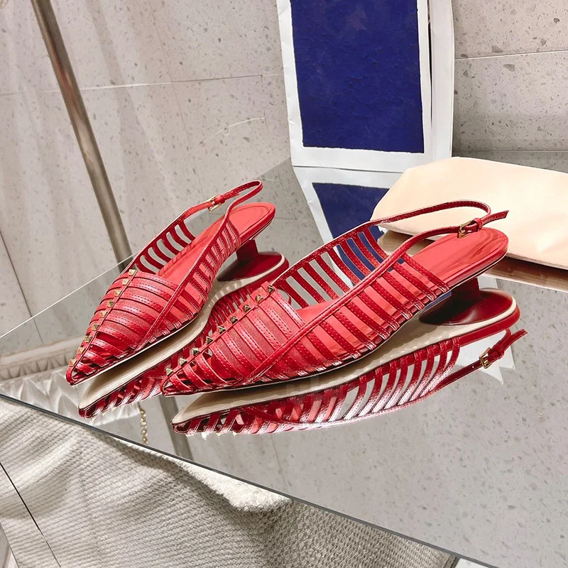 Ladies Sandals Summer Walk Show New Style Shallow Mouth Toe Wrapping Round Heel Female Shoes Full Of Sophistication Sandals
Ladies Sandals Summer Walk Show New Style Shallow Mouth Toe Wrapping Round Heel Female Shoes Full Of Sophistication Sandals