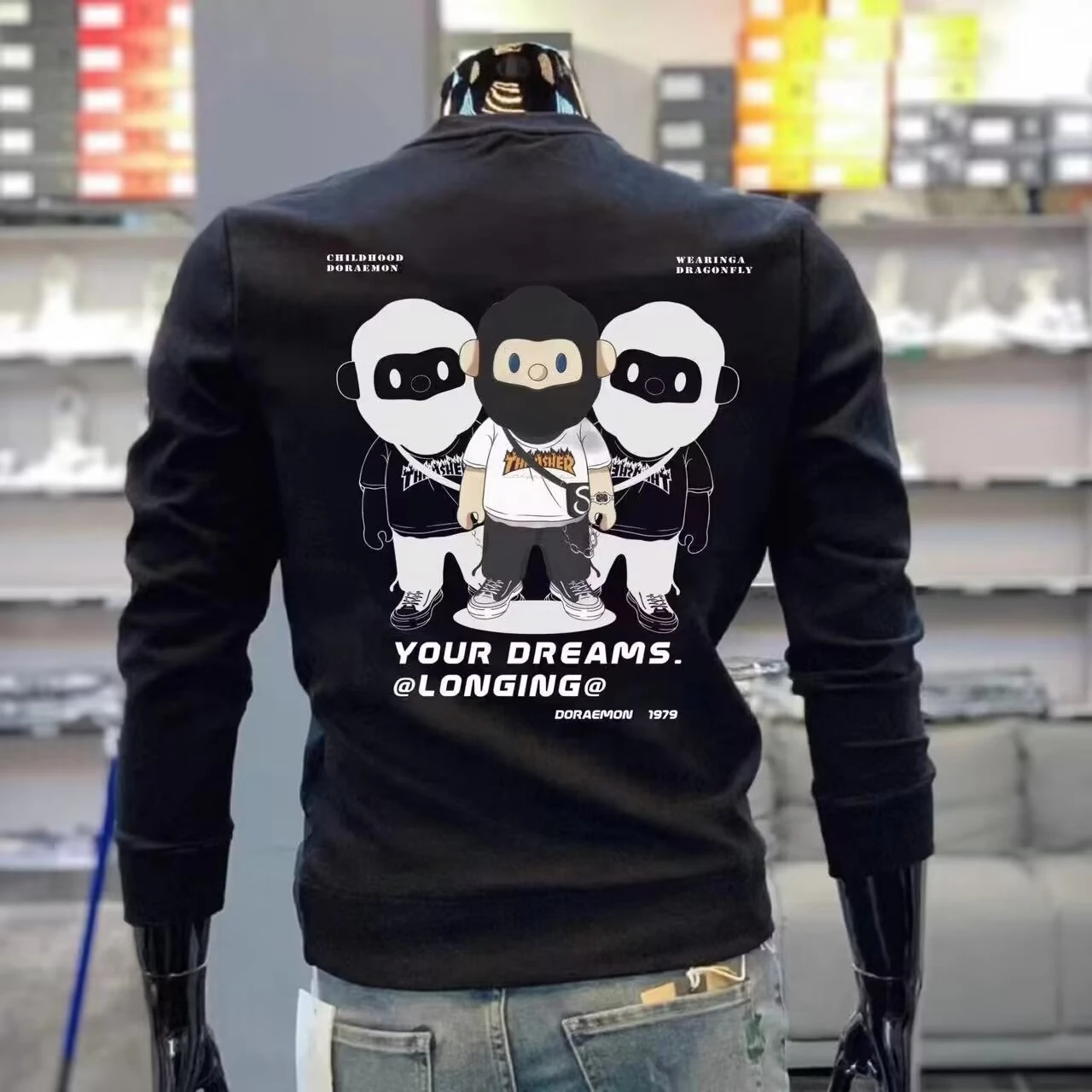 Winter Men Cotton Sweatshirt Japan Cartoon Print Warm Long Sleeve T Shirts High Quality Streetwear White O-neck Tee Men Clothes
Winter Men Cotton Sweatshirt Japan Cartoon Print Warm Long Sleeve T Shirts High Quality Streetwear White O-neck Tee Men Clothes