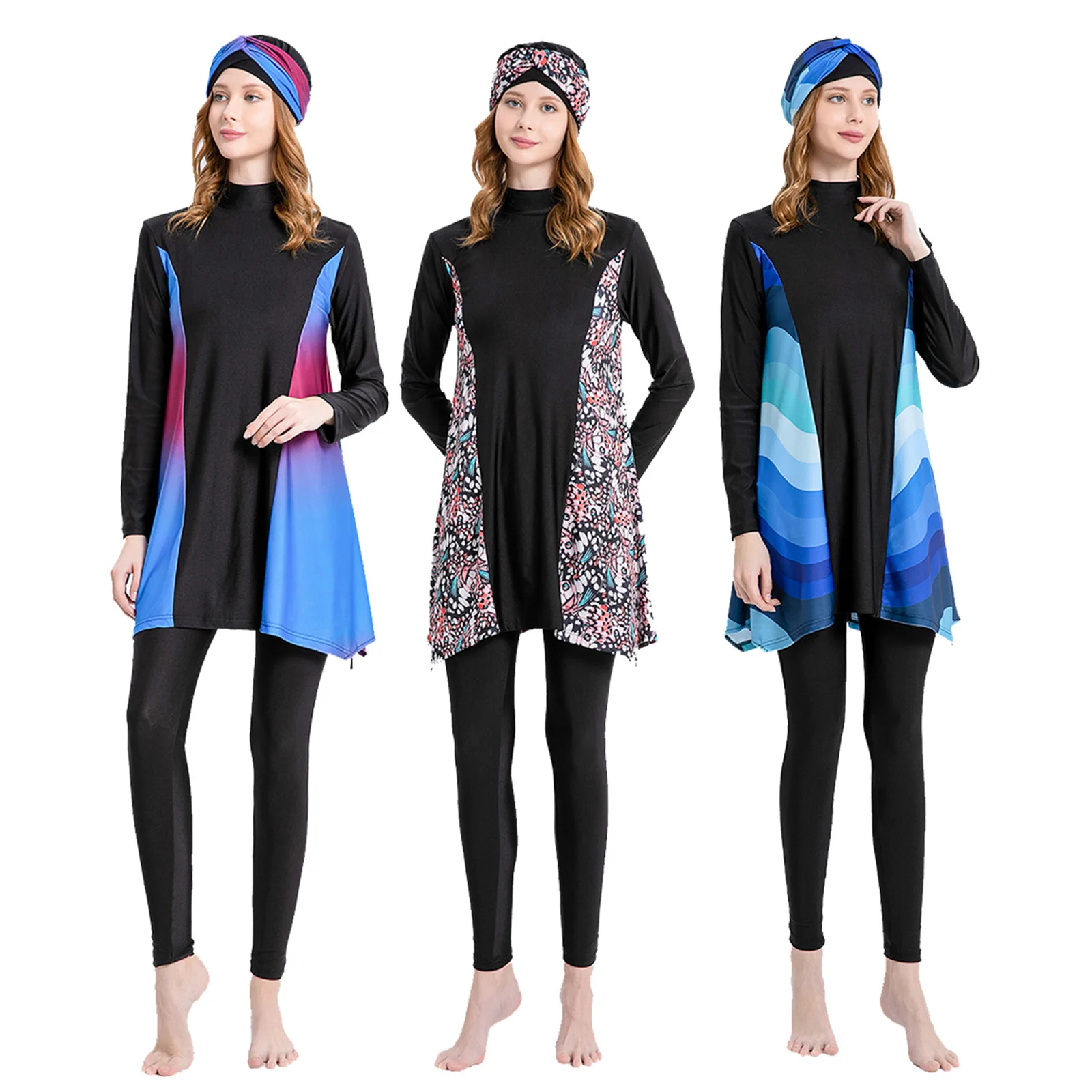 Мусульманские купальники Burkini для женщин, купальный костюм, скромный купальник, комплекты исламской одежды, длинная Абая, большие, 3 шт., 2024 г.
Мусульманские купальники Burkini для женщин, купальный костюм, скромный купальник, комплекты исламской одежды, длинная Абая, большие, 3 шт., 2024 г.