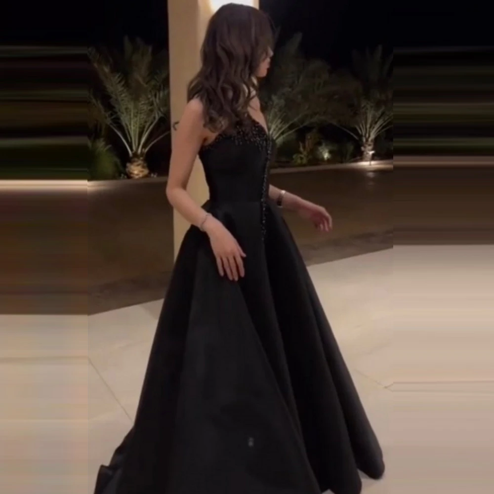 Qcenkern Elegant Strapless Beading Evening Gowns For Women Party A-Line Arabic Black Formal Prom Dress 2023 Robe de soire
Qcenkern Elegant Strapless Beading Evening Gowns For Women Party A-Line Arabic Black Formal Prom Dress 2023 Robe de soire