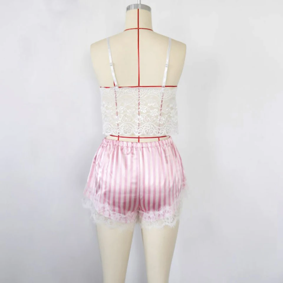 Women's Summer 3pcs/set Pajamas Comfortable Nightwear Lace Satin With Silk Sleepwear Robe Sexy Pajama Pants Home Clothes Women's Summer 3pcs/set Pajamas Comfortable Nightwear Lace Satin With Silk Sleepwear Robe Sexy Pajama Pants Home Clothes