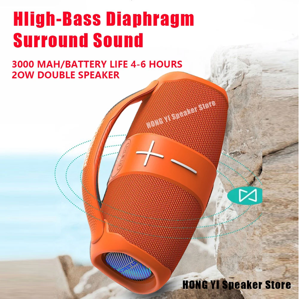 

Мощная Колонка HOPESTAR H60 20 Вт, Портативная колонка с bluetooth, суперсабвуфер, mp3-плеер, мощная колонка, звуковой короб, аудиоцентр