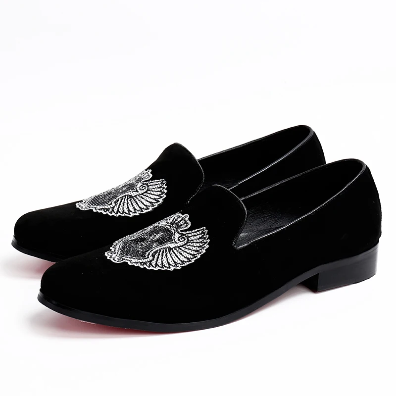 Christia Bella Fashion Men Black Suede Leather Flat Shoes Large Size Slip on Mens Shoes Smoking Slippers Nightclub Party Loafers
Christia Bella Fashion Men Black Suede Leather Flat Shoes Large Size Slip on Mens Shoes Smoking Slippers Nightclub Party Loafers