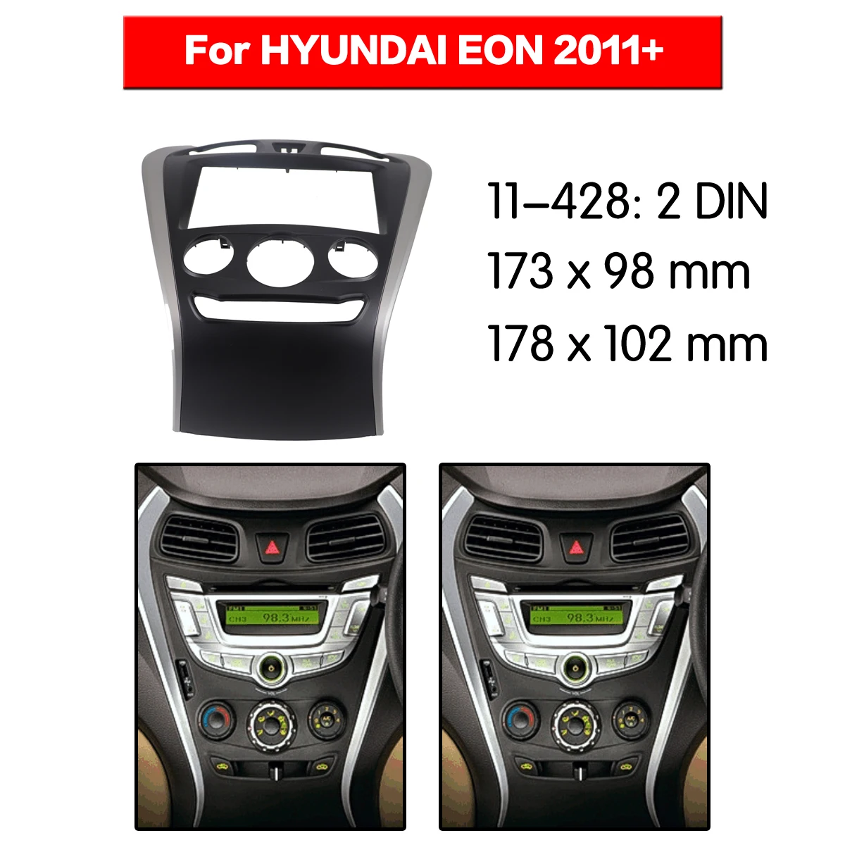 Автомобильная рама для HYUNDAI EON 2011 +, рамка для видеоплеера, 2 Din, аксессуары для рамы
Автомобильная рама для HYUNDAI EON 2011 +, рамка для видеоплеера, 2 Din, аксессуары для рамы