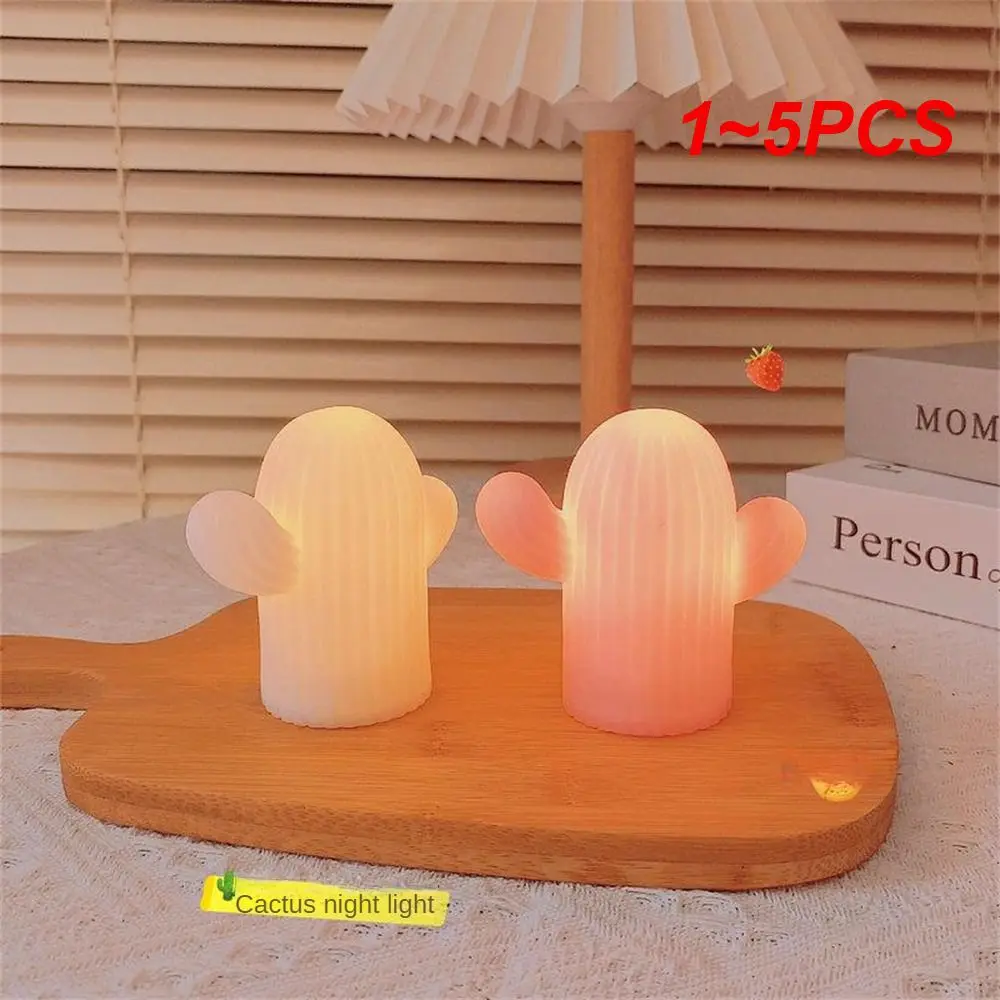 

1~5PCS Cactus Dream Nightlight Enamel Material Cartoon Reliable Durable Toggle Switches Lamp Bedroom Nightlight Cute Desk Lamp