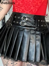 Goth Dark Mall Gothic Grunge Faux Leather Pu Pleated Skirts High Waist Punk Zipper Women Black Mini Skirt Sexy Club Alt Clothes
Goth Dark Mall Gothic Grunge Faux Leather Pu Pleated Skirts High Waist Punk Zipper Women Black Mini Skirt Sexy Club Alt Clothes