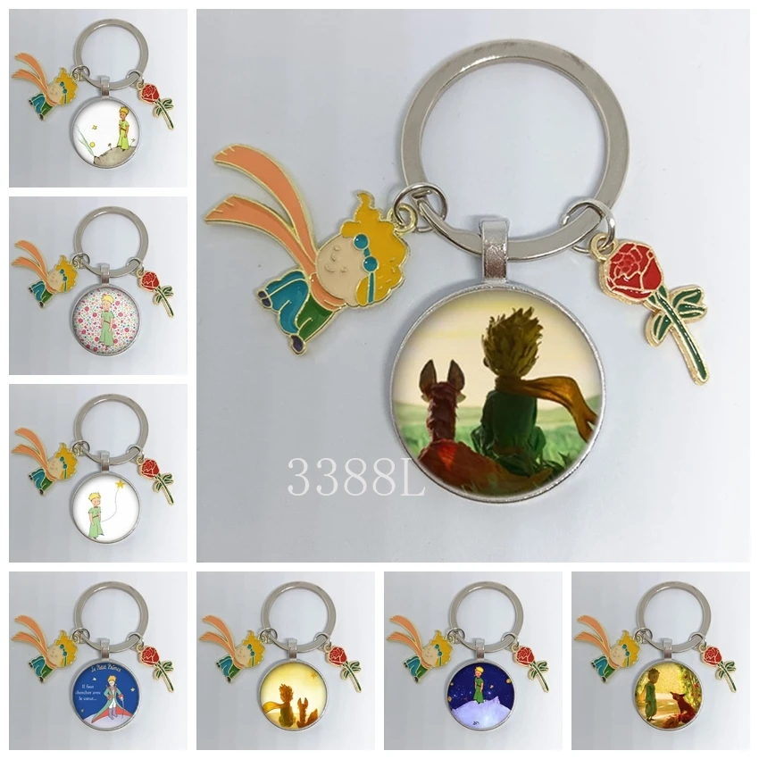 Fashion Jewelry Dome Glass Metal Keychain Prince Fox and Rose Graceful Classic Gift
Fashion Jewelry Dome Glass Metal Keychain Prince Fox and Rose Graceful Classic Gift