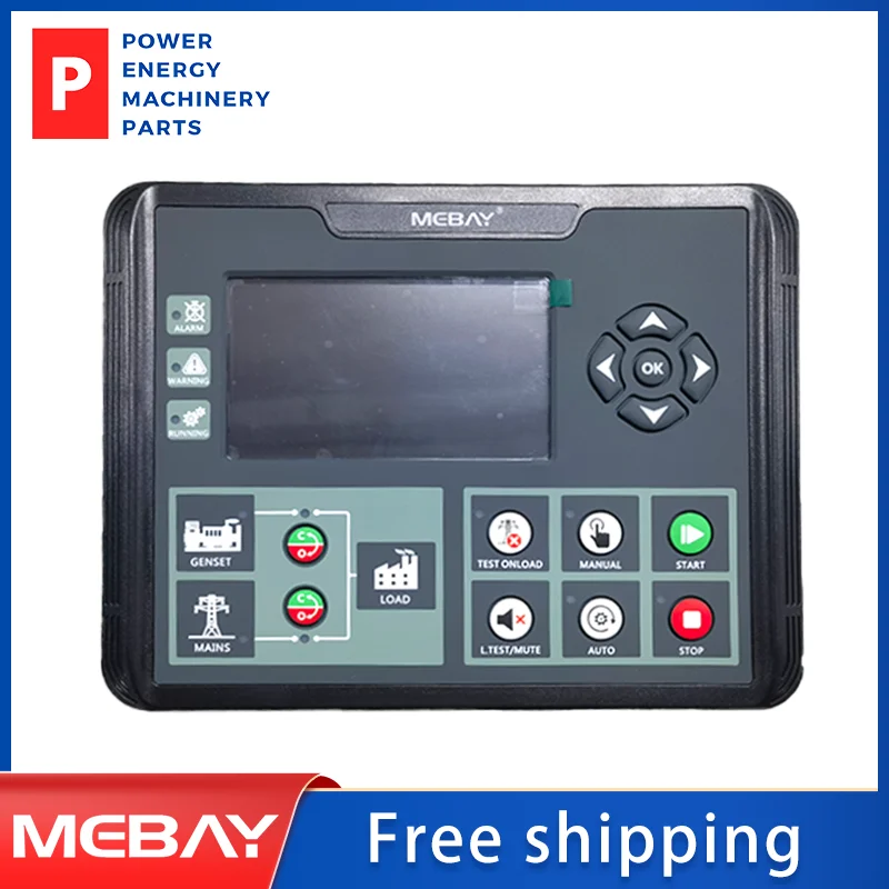 

Original Genset Control Module DC62DR AMF Function Silicone Panel LCD Display