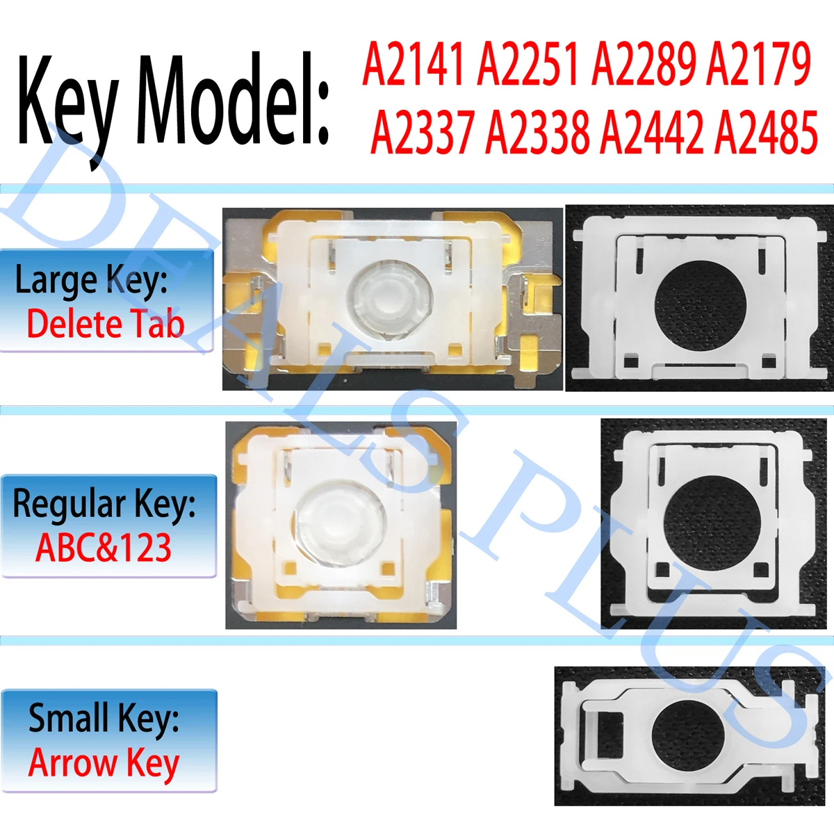 New Laptop Individual KeyCap For MacBook A2141 A2251 A2289 A2179 A2337 A2338 A2442 A2485 A2681 A2779 A2780 A2918 A2991 A2992
New Laptop Individual KeyCap For MacBook A2141 A2251 A2289 A2179 A2337 A2338 A2442 A2485 A2681 A2779 A2780 A2918 A2991 A2992
