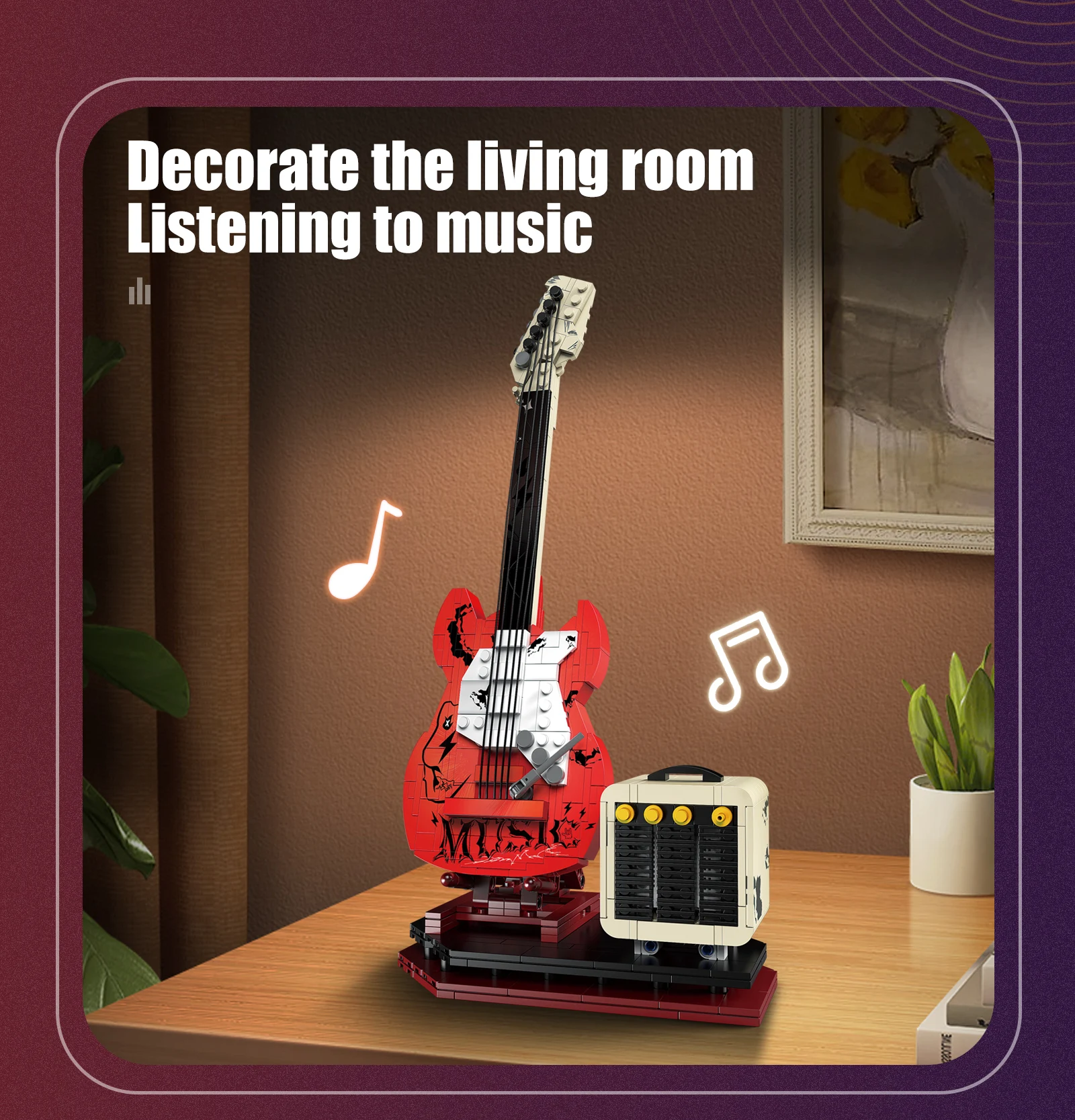 Artist Guitar APP Control Building Blocks Bricks Technical With Bluetooth Audio USB Gift Music Playback Adult Toys Festival Gift Artist Guitar APP Control Building Blocks Bricks Technical With Bluetooth Audio USB Gift Music Playback Adult Toys Festival Gift