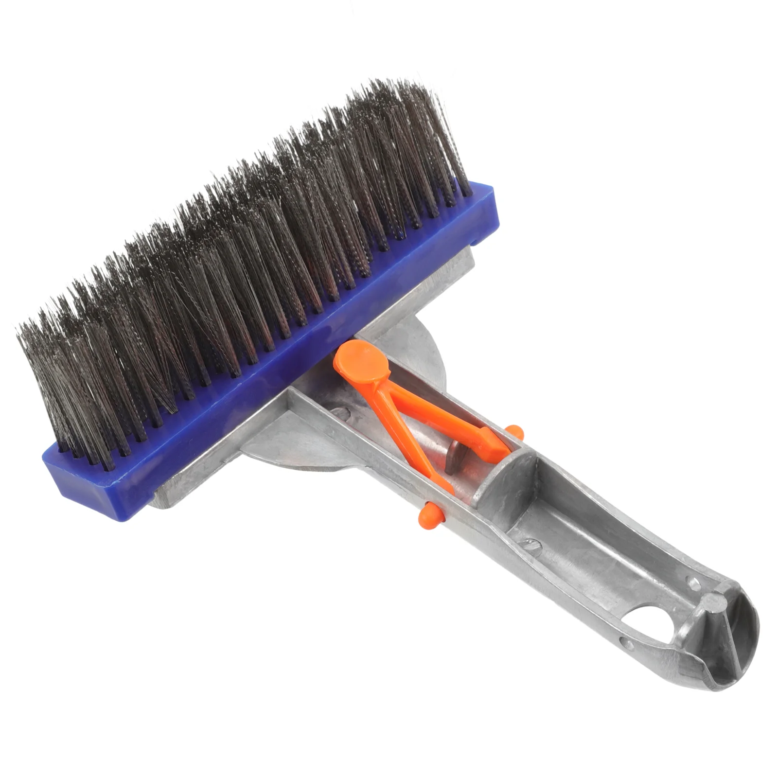 

Swimming Pool Cleaning Tools Aluminum Handle Wire Brush Bottom Back Moss Metal Steel for Walls Tile Scrubber Head Algae