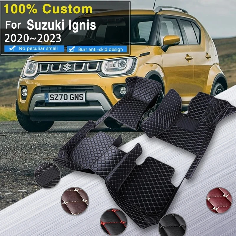 

Car Mats For Suzuki Ignis MF 2020 2021 2022 2023 Auto Leather Floor Mat Durable Rugs Carpets Pads Car Accessories Interior Parts