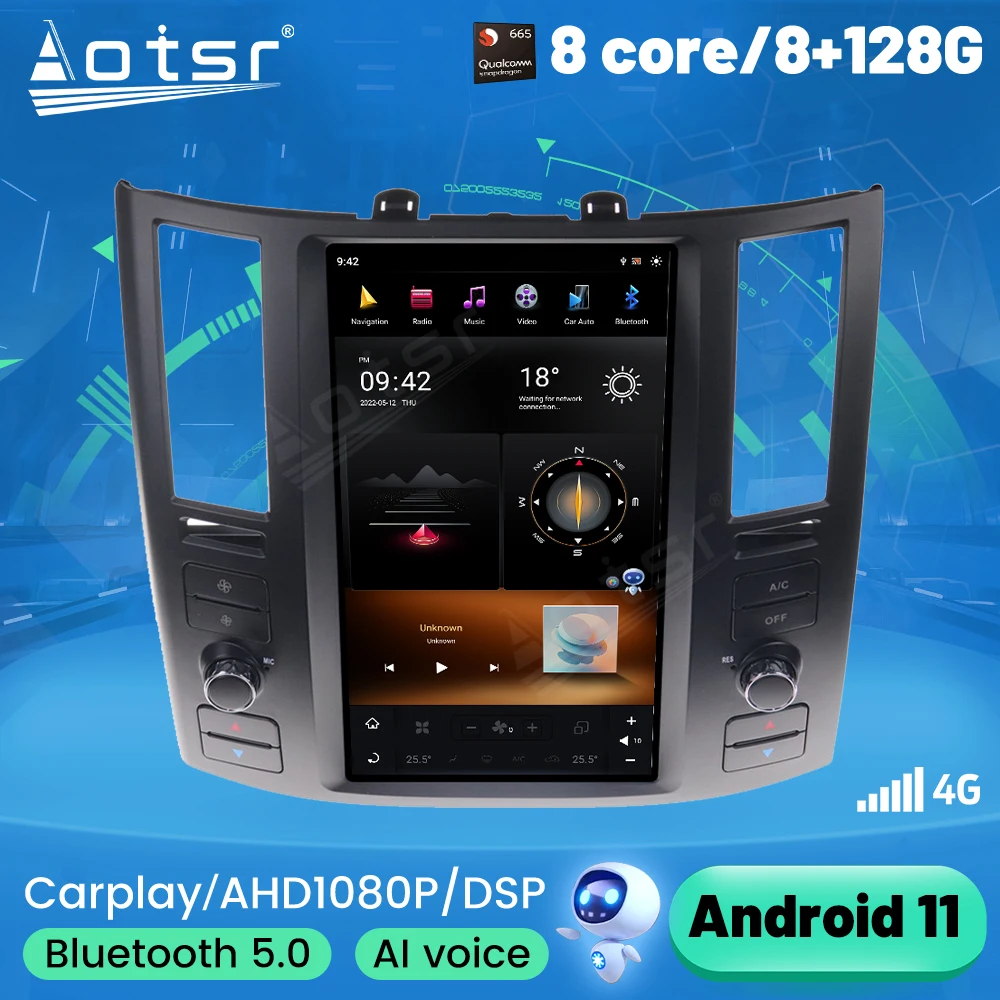 G6 Tesla Screen For Infiniti FX35 FX45 2004-2008 Android Car Radio 2Din Stereo Receiver Autoradio Multimedia Player GPS Navi Un
G6 Tesla Screen For Infiniti FX35 FX45 2004-2008 Android Car Radio 2Din Stereo Receiver Autoradio Multimedia Player GPS Navi Un