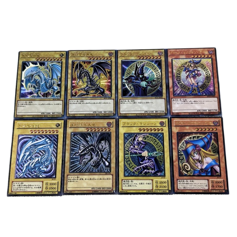 8pcs/set Yu Gi Oh Dark Magician Blue-Eyes White Dragon Animation Characters UTR Flash Anime Classics Game Collection Cards Toy
8pcs/set Yu Gi Oh Dark Magician Blue-Eyes White Dragon Animation Characters UTR Flash Anime Classics Game Collection Cards Toy