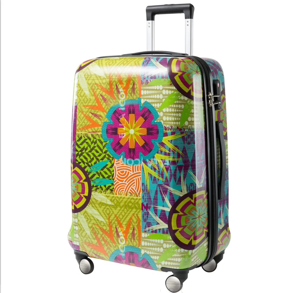 

Suitcase 20" 24" 28" Cabin Password Trolley Case Beautiful Travel Bag Rolling Luggage Spinner Wheels Unisex Carry on Suitcases