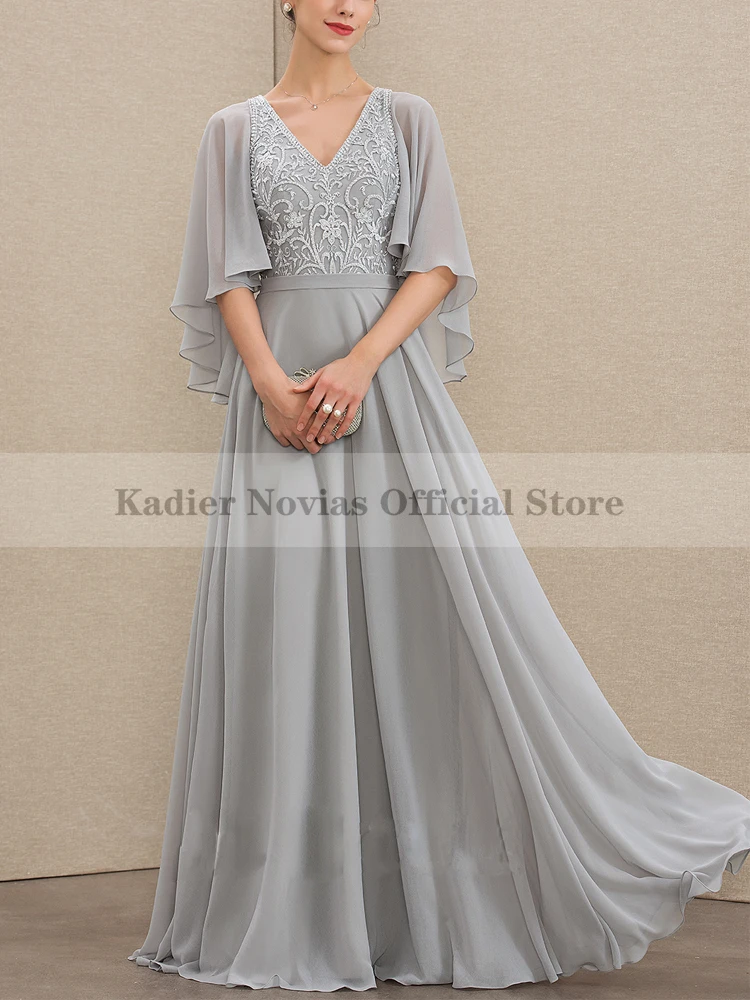 Kadier Novias длинные трапециевидные Серебристые шифоновые платья для матери невесты женские платья с V-образным вырезом платье для свадебной вечеринки
Kadier Novias длинные трапециевидные Серебристые шифоновые платья для матери невесты женские платья с V-образным вырезом платье для свадебной вечеринки