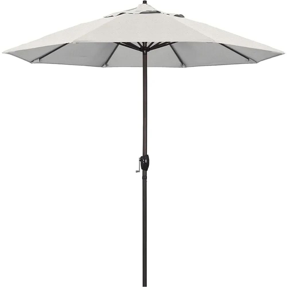 

Круглый алюминиевый зонт для внутреннего дворика, 9 дюймов, крепление для зонтика, автоматический Наклонный коленчатый подъемник, бронзовый шест, из плетеного гранита, олефина, бесплатная доставка