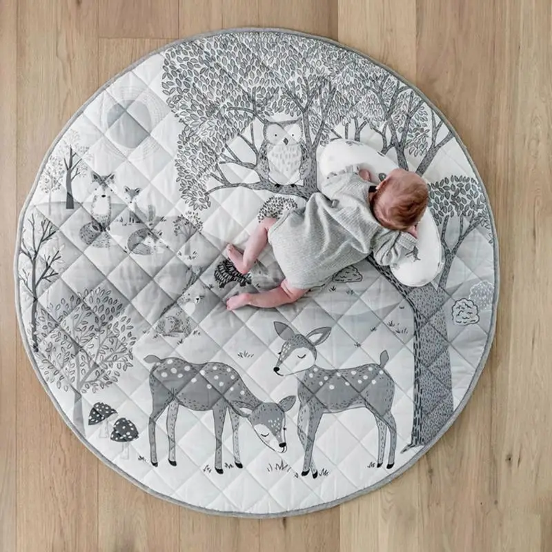 Foldable Children's Crawling Blanket Comfortable Soft Cotton Game Cushioned Mat 95cm Diameter For Bedroom Baby Room
Foldable Children's Crawling Blanket Comfortable Soft Cotton Game Cushioned Mat 95cm Diameter For Bedroom Baby Room
