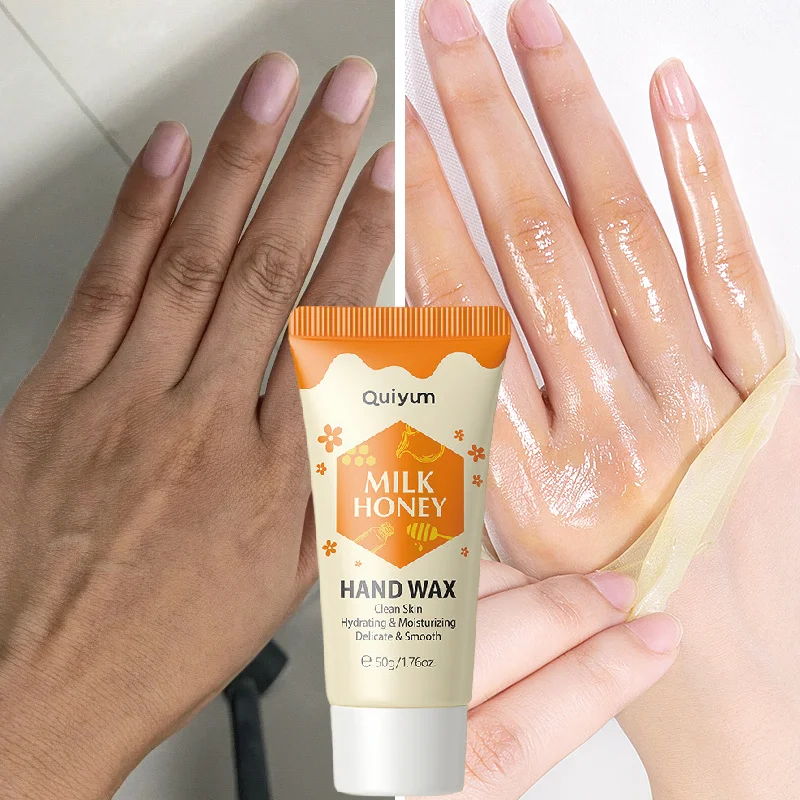 

50g Milk Honey Hand Mask Moisturizing Lock Water Repair Wax Film Whitening Exfoliate Callus Removal Anti Aging Skin Care Beauty