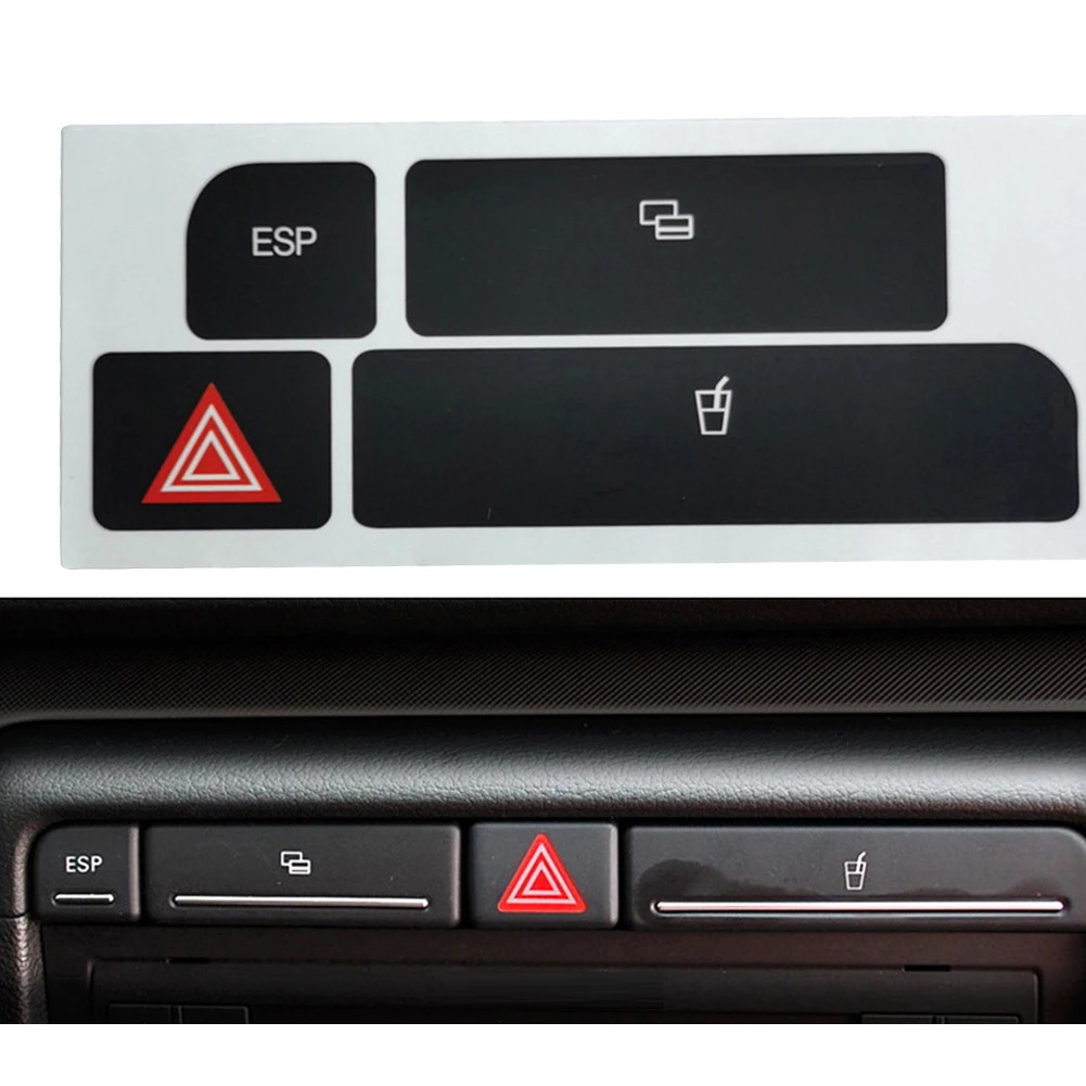 For A4 2004-2006 ESP Cup Holder Stickers Repair Worn Button Knob Switch Dual-flash Button Repair Decal Sticker
For A4 2004-2006 ESP Cup Holder Stickers Repair Worn Button Knob Switch Dual-flash Button Repair Decal Sticker