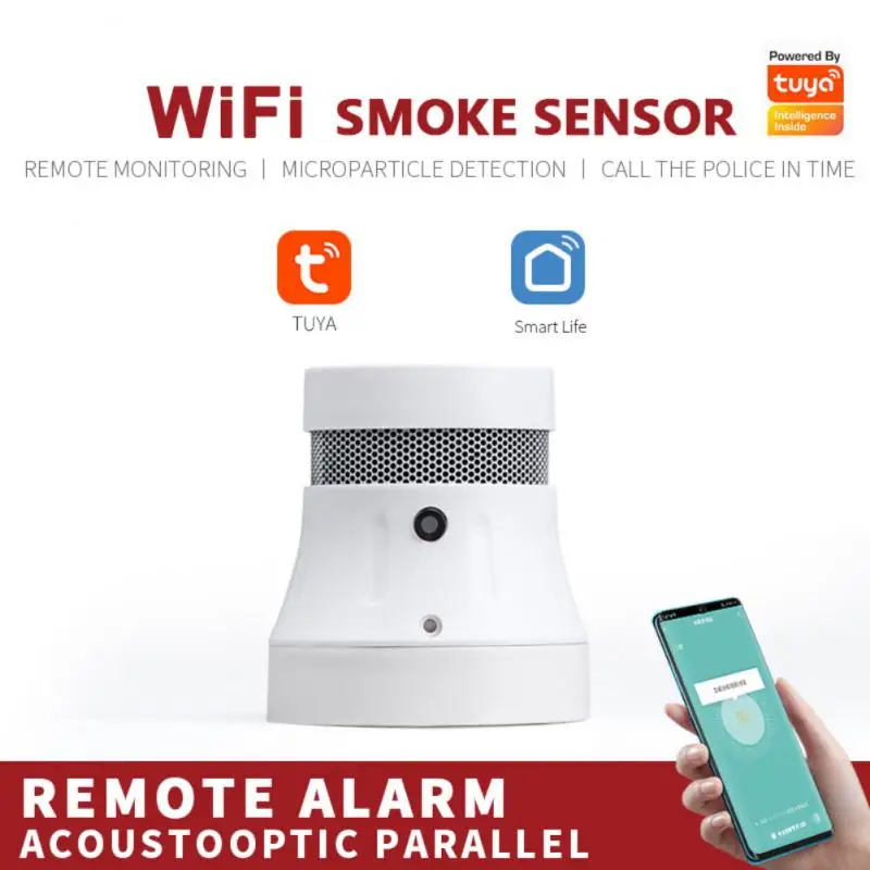 Latest Tuya WiFi Smart Smoke Detector Sensor Home Security Alarm System Smart Life/tuya App Smoke Alarm Fire Protection
Latest Tuya WiFi Smart Smoke Detector Sensor Home Security Alarm System Smart Life/tuya App Smoke Alarm Fire Protection