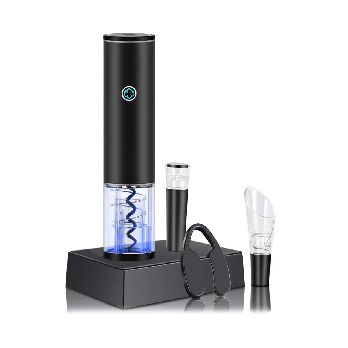 Электрическая открывалка для вина, автоматическая открывалка для бутылок, вакуумная пробка, аэратор, набор открывалок для бутылок с фольгой
Электрическая открывалка для вина, автоматическая открывалка для бутылок, вакуумная пробка, аэратор, набор открывалок для бутылок с фольгой