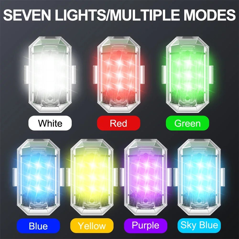 

Wireless Remote Control LED Strobe Light for Motorcycle Car Bike Scooter Anti-collision Warning Lamp Flash Indicator Waterproof