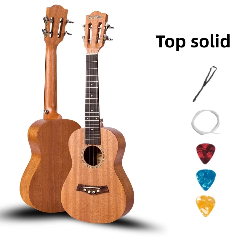 

Top Solid Ukulele Mahogany Concert Tenor 23 26 Inch Electric Acoustic Guitar Ukelele 4 Strings Guitarra Mini Uke