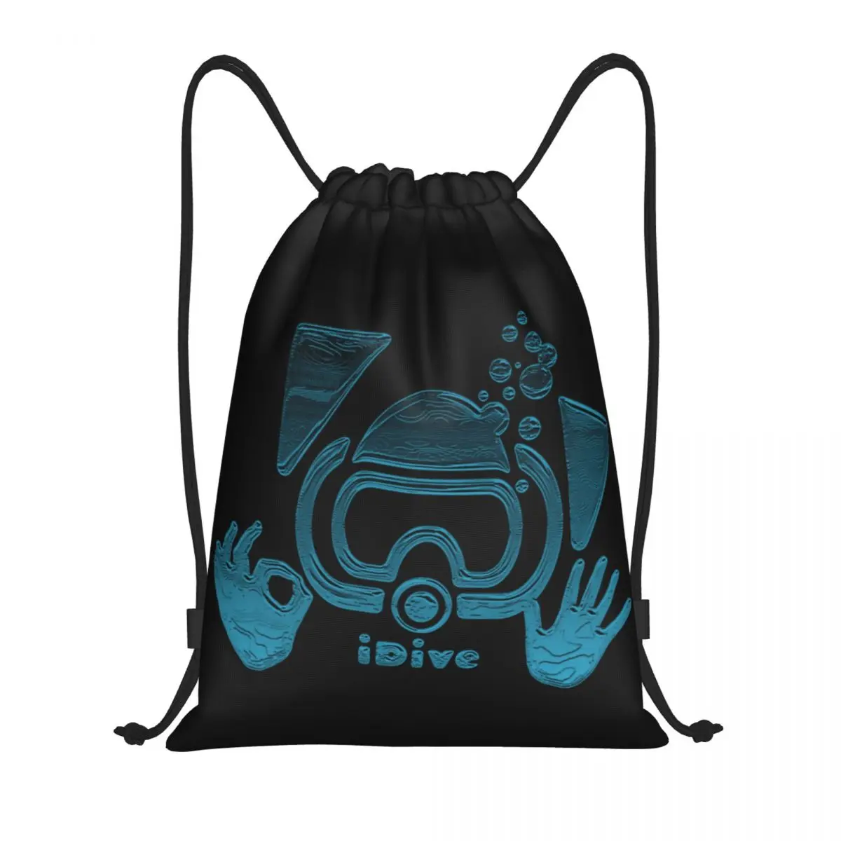 Scuba Dive Aqua Blues IDive OK Drawstring Backpack Sports Gym Bag for Women Men Shopping Sackpack
Scuba Dive Aqua Blues IDive OK Drawstring Backpack Sports Gym Bag for Women Men Shopping Sackpack
