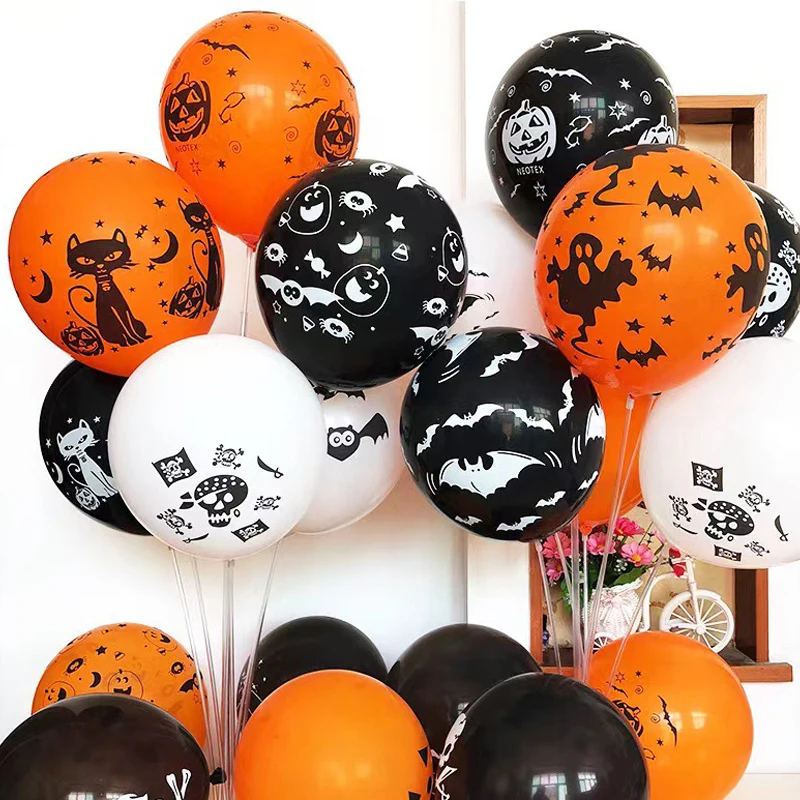 

50/1Pcs Large Halloween Balloons Creative Pumpkin Spider Ghost Inflatable Balloons Kids Gifts Toys For Halloween Party Decors