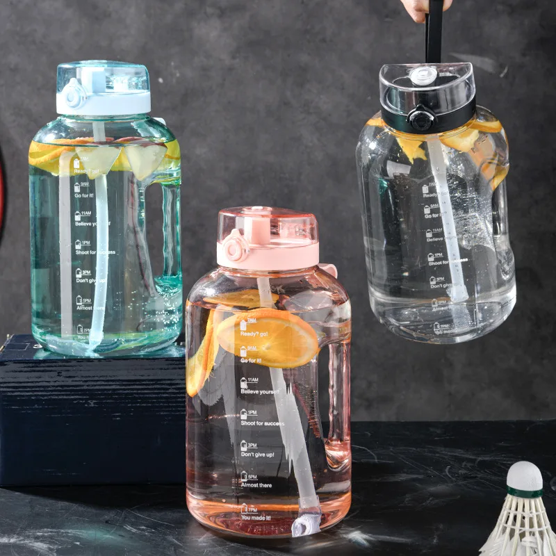 2.5L Transparent Water Bottle with Straw Outdoor Fitness Riding Sports Cup Large Capacity Water Cup With Time Marker
2.5L Transparent Water Bottle with Straw Outdoor Fitness Riding Sports Cup Large Capacity Water Cup With Time Marker
