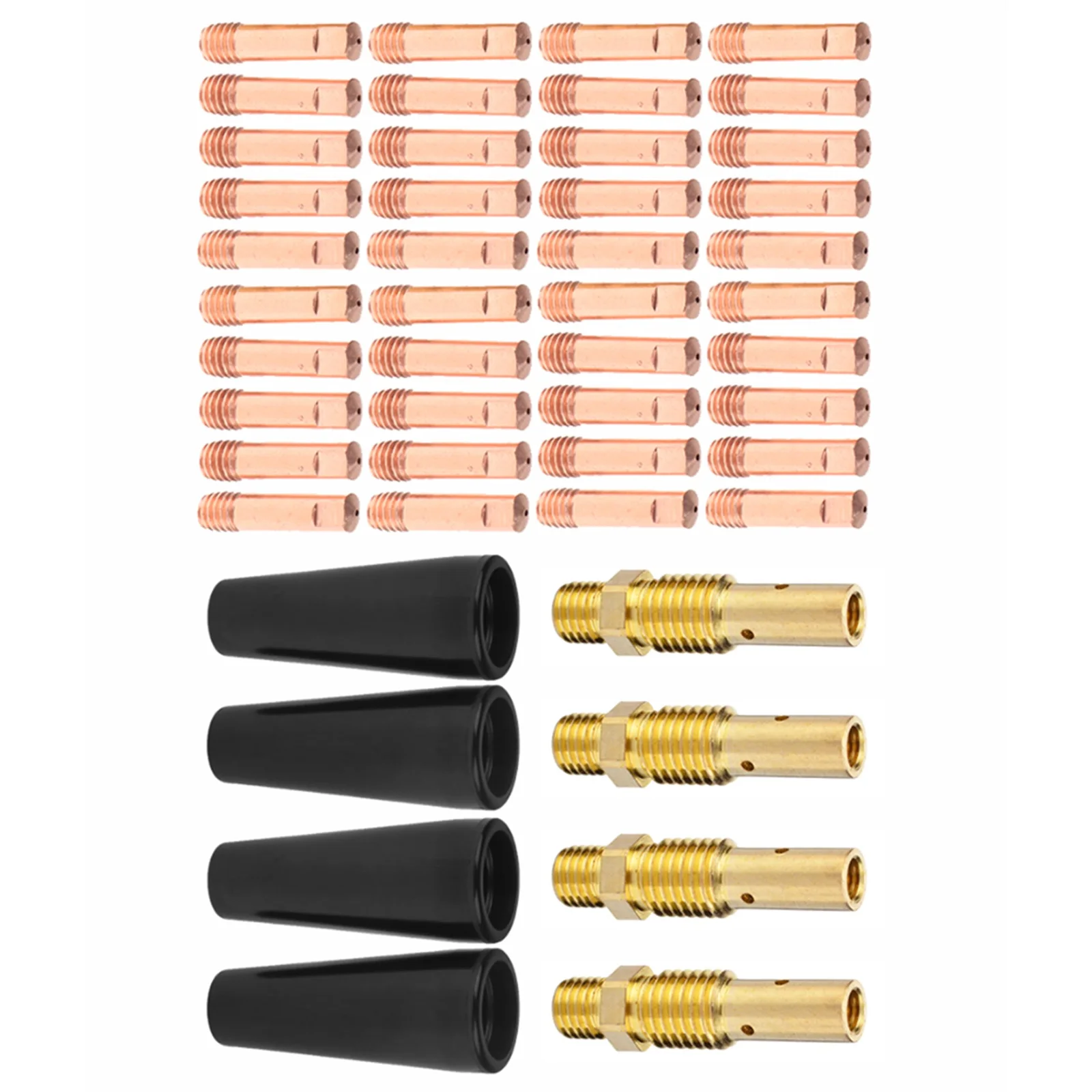 48Pcs Flux Core Gasless Nozzle Tips Kit KP1939-1 0.035inch(0.9mm) For Welder Welding Torch Welding Accessories
48Pcs Flux Core Gasless Nozzle Tips Kit KP1939-1 0.035inch(0.9mm) For Welder Welding Torch Welding Accessories