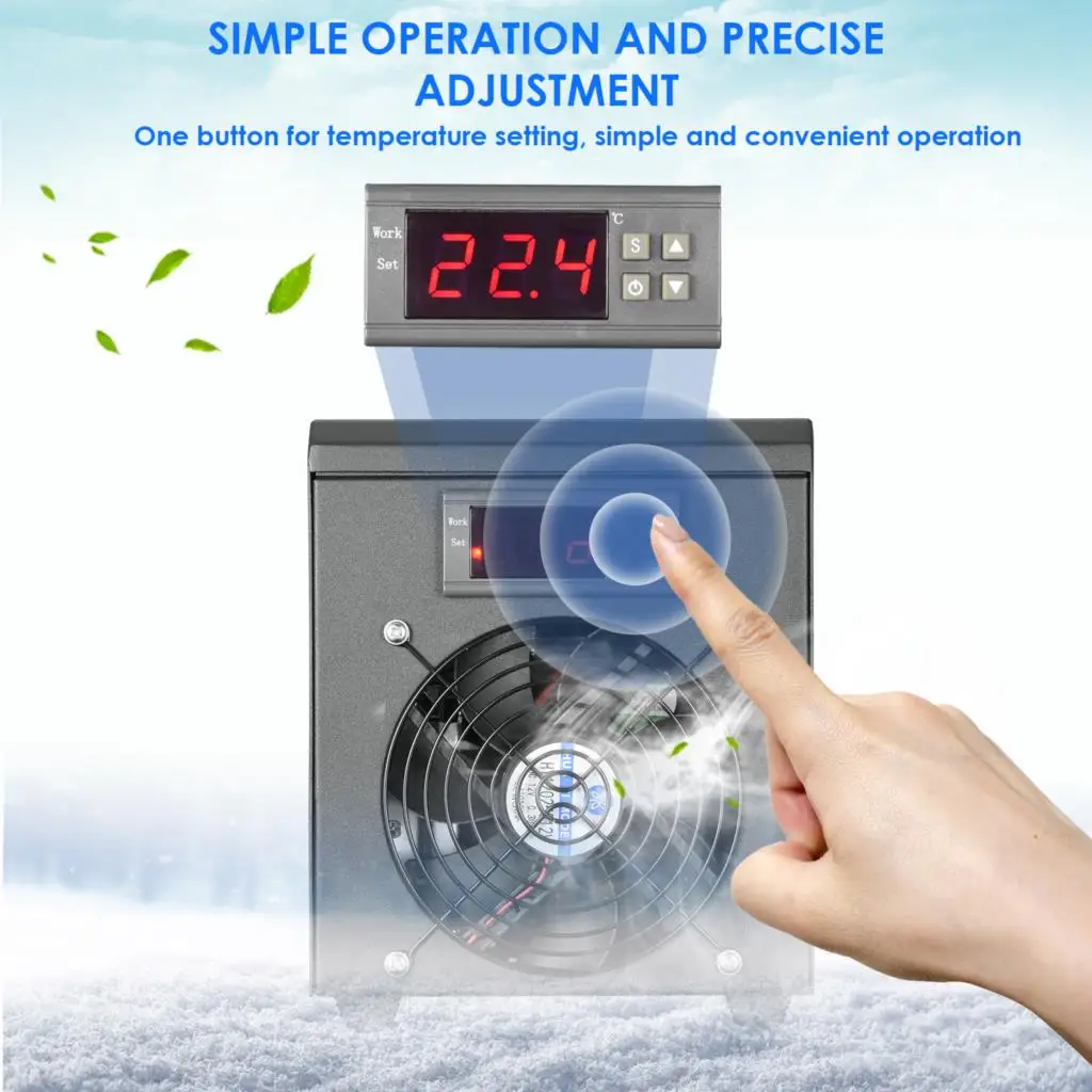 60L Aquarium Water Chiller Cooler Semiconductor Termostato Aquario 110v For Fish Shrimp Control Tank Marine Coral Reef
60L Aquarium Water Chiller Cooler Semiconductor Termostato Aquario 110v For Fish Shrimp Control Tank Marine Coral Reef