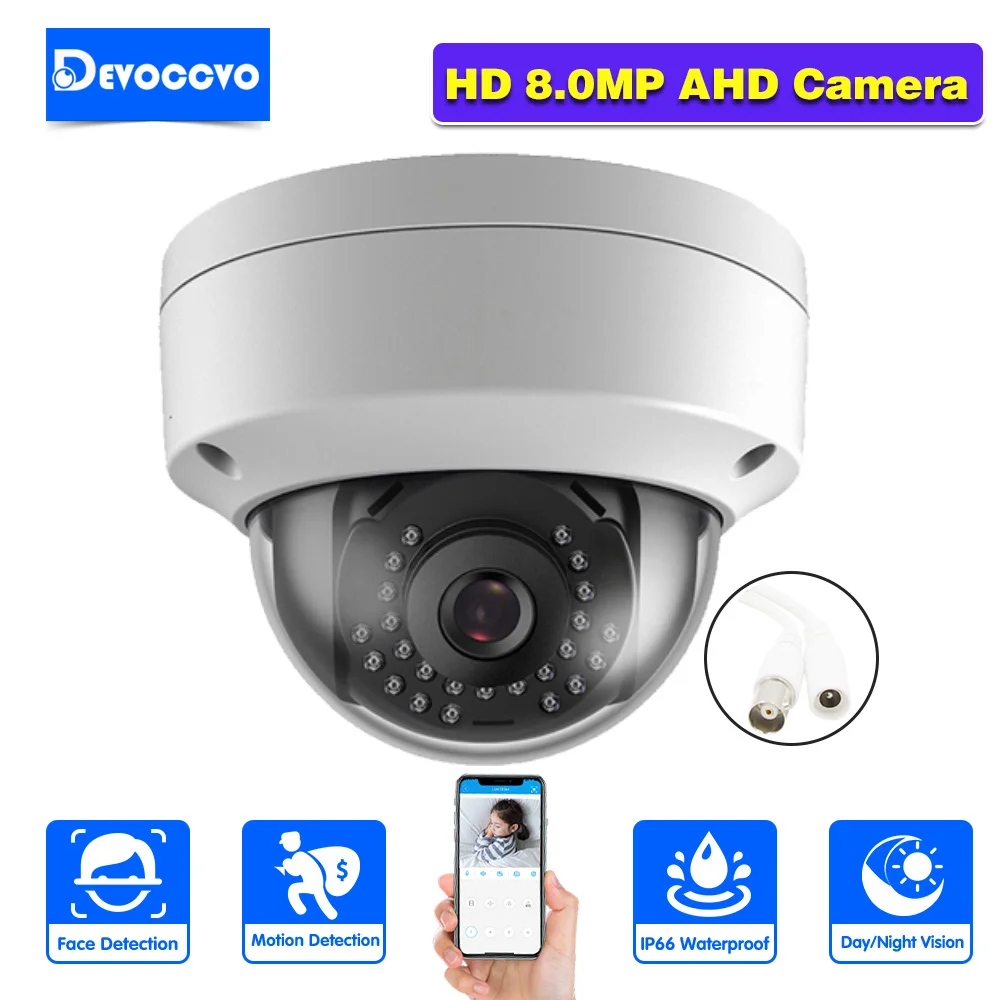 

CCTV 8MP Security Analog Dome Camera Outdoor Waterproof Face Detection AHD DVR Video Surveillance Camera BNC 4K XMEYE H.265 5MP