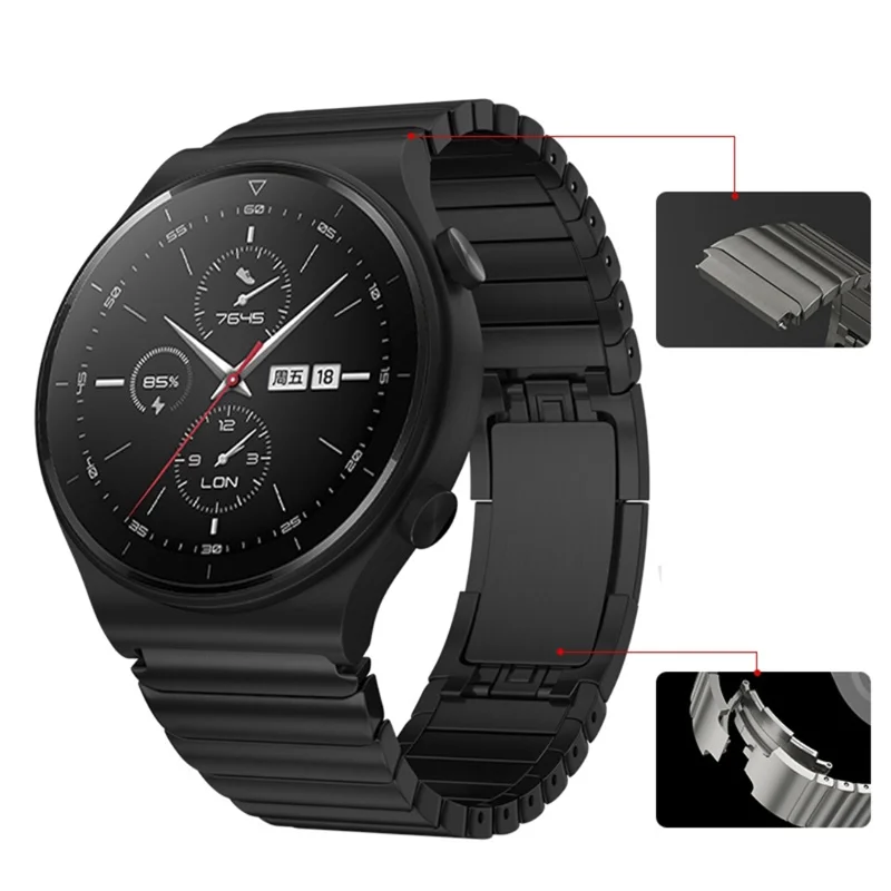 GT2 Metal Strap Stainless Steel Strap 22mm For Huawei Watch GT 2 Pro Original Titanium Grey Metal Watchband For GT2e GT2 46mm
GT2 Metal Strap Stainless Steel Strap 22mm For Huawei Watch GT 2 Pro Original Titanium Grey Metal Watchband For GT2e GT2 46mm