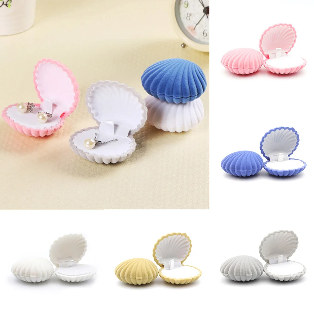 Jewelry Shell Storage Box Lovely Velvet Wedding Engagement Ring Box For Earrings Necklace Bracelet Jewelry Display Gift Holder
Jewelry Shell Storage Box Lovely Velvet Wedding Engagement Ring Box For Earrings Necklace Bracelet Jewelry Display Gift Holder