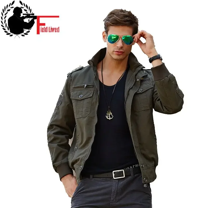 

Military Style Jean Us Army Bomber Men Jackets Coats Autumn 101 Air Force One Casuals Tactical Jacket Male 2023 Clothing Uniform