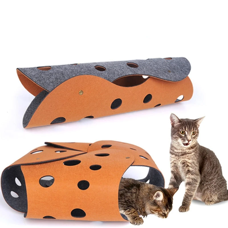 Collapsible Removable Pet Cat Tunnel Toy Felt Tube Play Tunnel For Cat Bed Pad Training Toy Diy Interactive Cat Toys
Collapsible Removable Pet Cat Tunnel Toy Felt Tube Play Tunnel For Cat Bed Pad Training Toy Diy Interactive Cat Toys